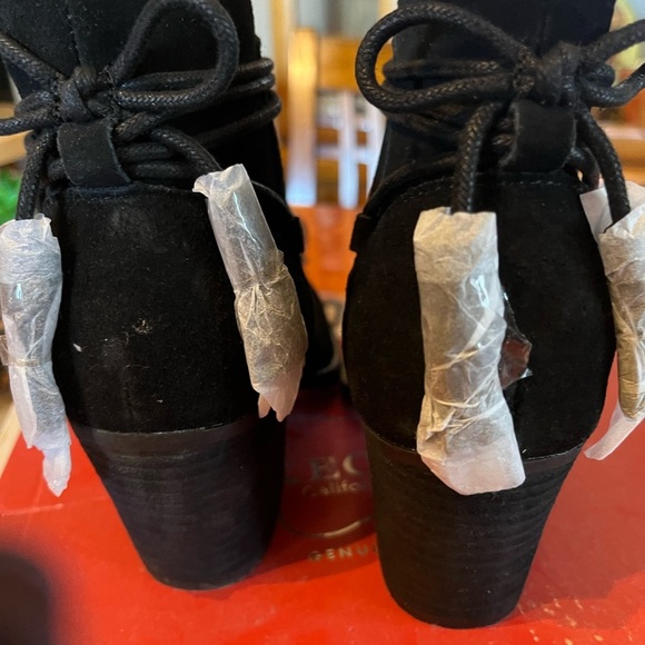 Skechers Black Suede Ankle Boots - Picture 3 of 5